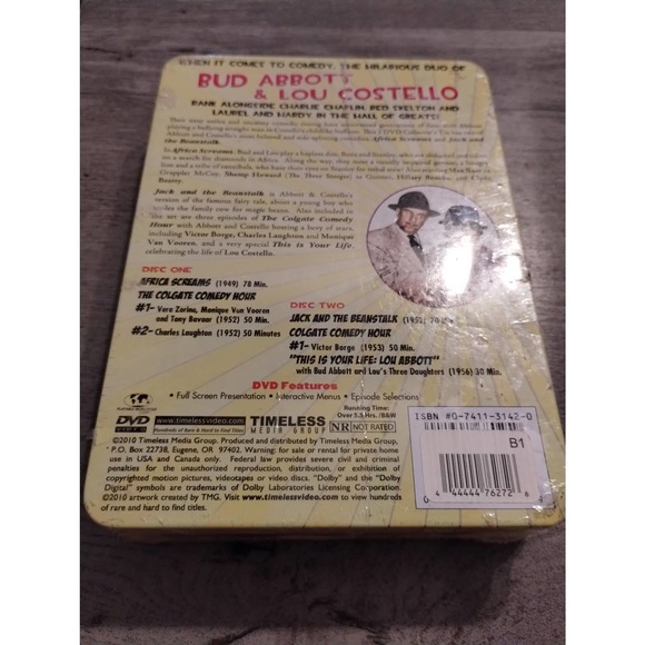 Abbott & Costello - 2 DVD Special Embossed Tin! - Picture 3 of 3